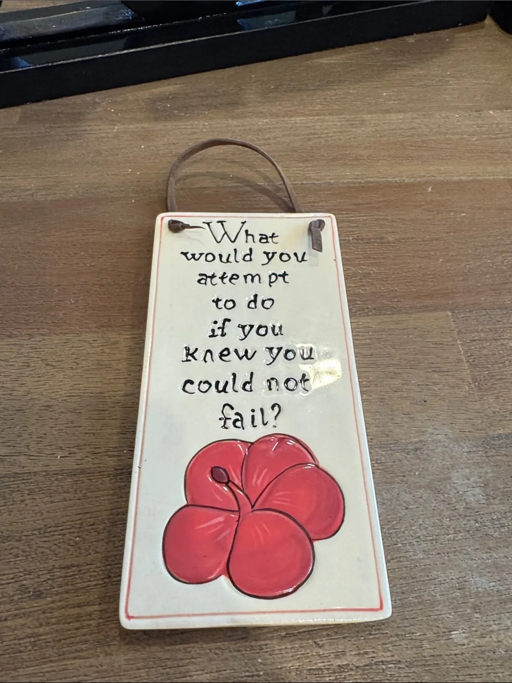 Inspirational Floral Wall Plaque – Home Wall Decor